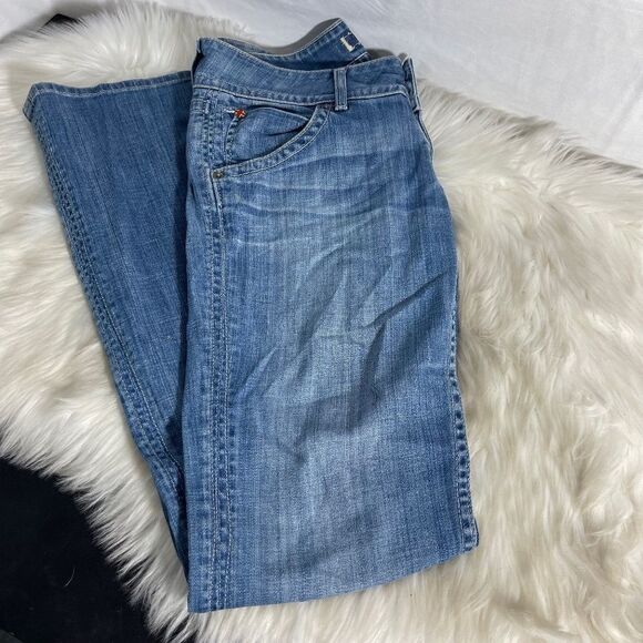 Hudson Two Button Distressed Boot Cut Jeans Sz 28 - Picture 1 of 13